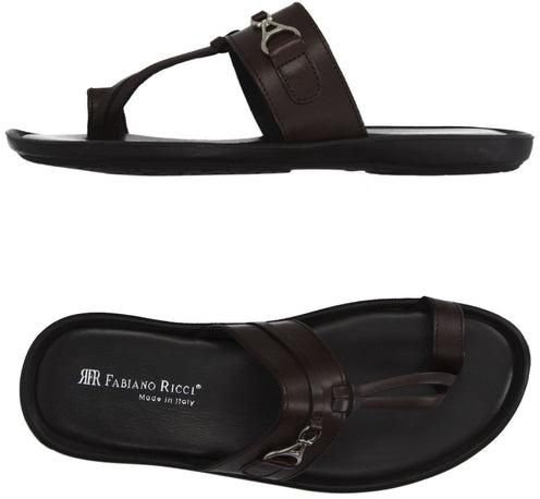 FABIANO RICCI - Round Towline Sandals - Brown