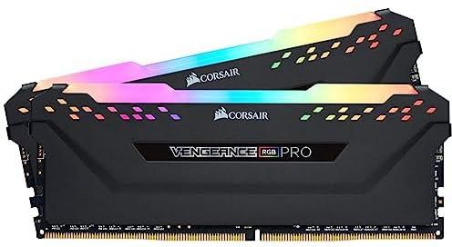 Corsair VENGEANCE RGB 16GB (2x8GB) DDR4 2666MHz C16 Desktop Memory - Black CMW16GX4M2C3200C16, PRO