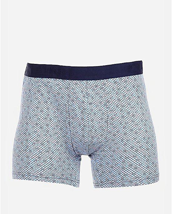 Cottonil Patterned Stretch Boxer - Baby Blue