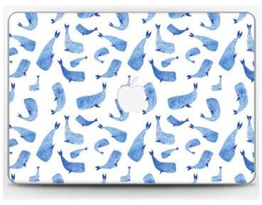 غطاء حماية بنقشة الحيتان لجهاز ماك بوك برو ريتينا 13 (2015) متعدد الألوان