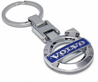 Generic Volvo Key chain from metal nickel plated double logo intermediate quality