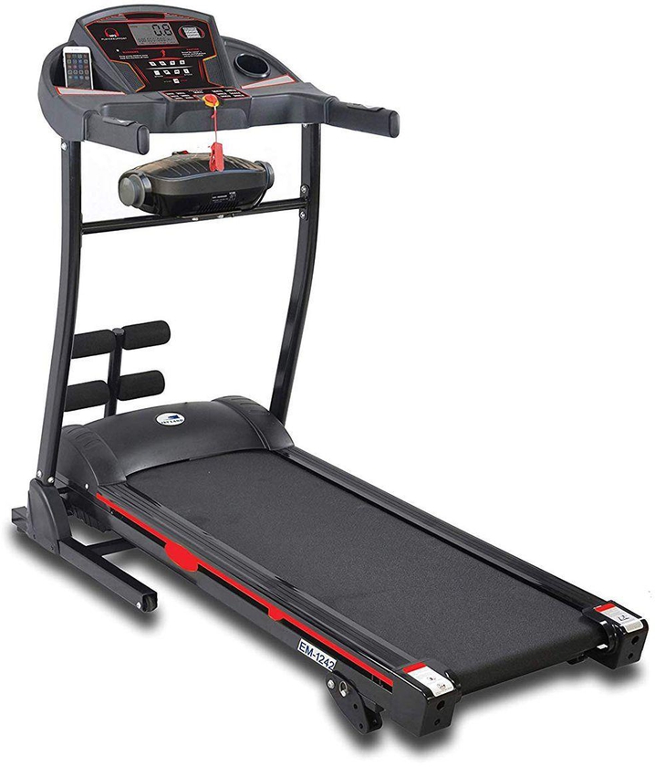 Skyland -  Treadmill Black  Em1242, Ideal For Cardio Activities And Helps You To Stay Fit Indoors.