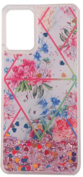 OPPO A54 4G - Silicone Cover With Prints And Moving Glitter