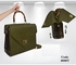 Generic Double face leather bag - Dark Green