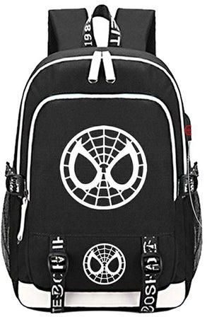 حقيبة ظهر لحمل اللابتوب مزودة بمنفذ لشواحن USB ومزينة بتصميم مارفل أفنجرز 44سنتيمتر أسود