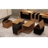 طاولة منزلية مودرن لون بني فى اسود مقاس 53×70×110 سم