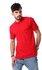 Izor Short Sleeves Buttoned Pique Polo Shirt - Dark Red