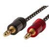 Monoprice Affinity Premium 14AWG Braided Speaker Wire with Gold Plated Banana Plug Connectors 10ft