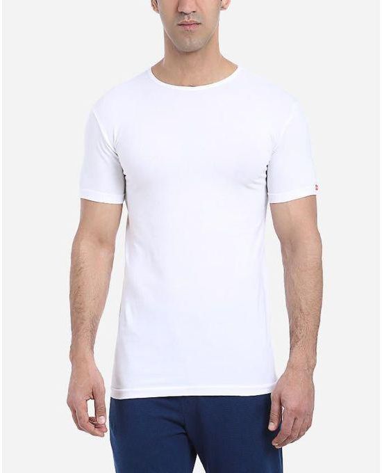 Cottonil Round Neck Under Shirt - White