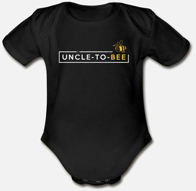 Uncle To Bee Uncle Gifts Uncle To Be Gifts Organic Short Sleeve Baby Bodysuit