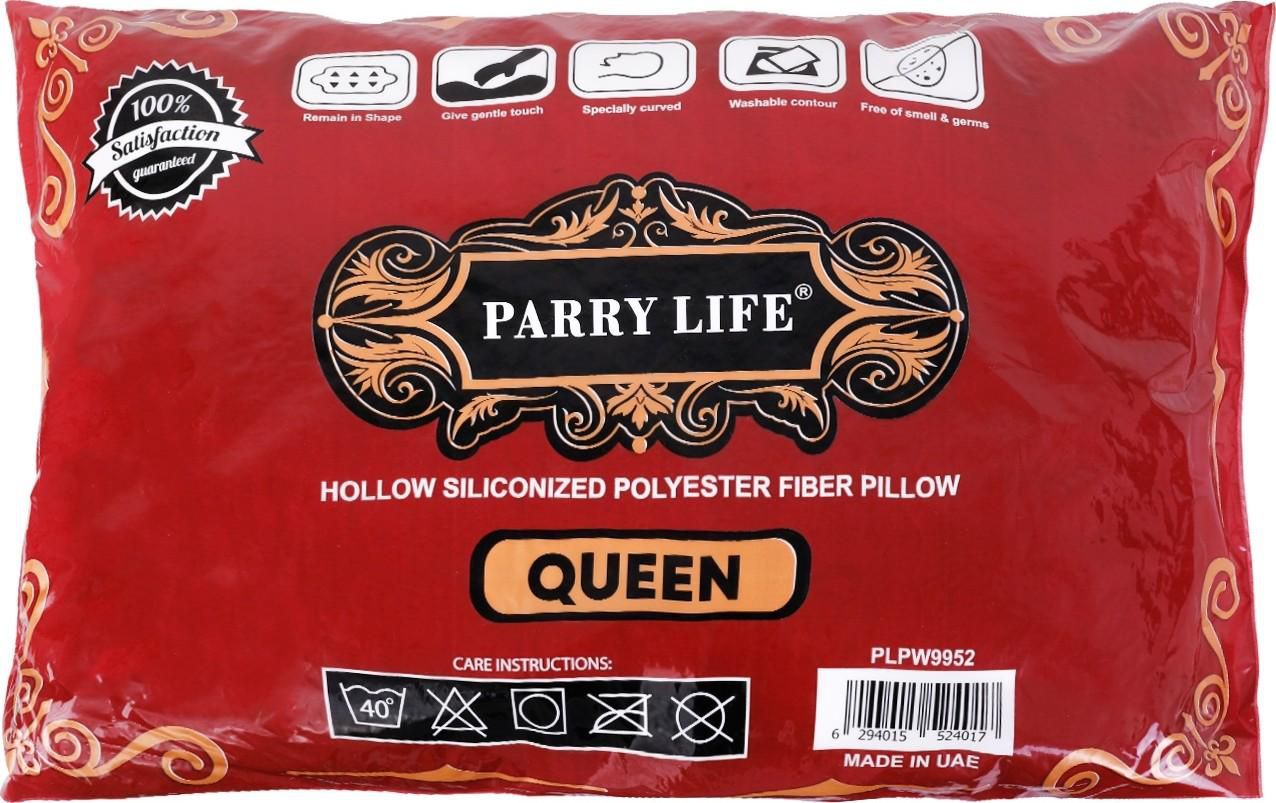Parry Life Pillow -Pillow Cases Protector - Hotel Quality Soft Hollow Siliconized Polyester Fabric Filling - Sleeping Bed Pillow - Pillow Protector Ideal for Home & Hotel Use - 50x70CM