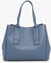Blue Pebbled Effect Shopper Bag