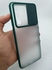 جراب ظهر ناعم شفاف بتصميم رائع وجذاب مع حماية كاملة للهاتف وحماية خاصة بباب منزلق لعدسة الكاميرا لهاتف اس 20 الترا - اخضر Samsung S20 Ultra