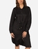 Farfasha Long Sleeves Shirt Dress - Black