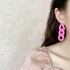 fluffy women accessories Chain Earring Of Fluffy Women's Accessories-Pink