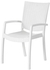 INNAMO Chair with armrests, outdoor, white
