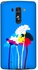 Stylizedd LG G3 Premium Slim Snap case cover Matte Finish - Bleeding Flowers - Blue