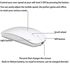 Bluetooth Mouse,Rechargeable Wireless Mouse for MacBook Pro,Bluetooth Wireless Mouse for MacBook Air Laptop PC Computer (White)