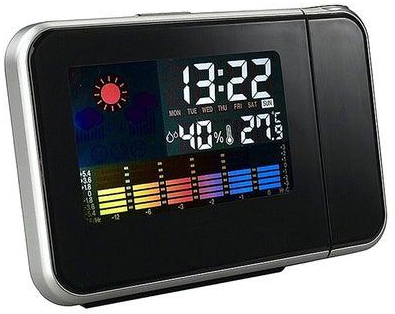 LCD Digital Alarm Clock Black/Silver