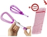 Generic Multifunctional 2 in 1 Non Stick Twist Whisk Egg Beater Salad Spinner - Purple & White (+ Free Gift Hand Towel).