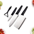 KCASA KF-4 6 Pieces Kitchen Multifunctional Green Stainless Steel Easy Cutting Knife Set