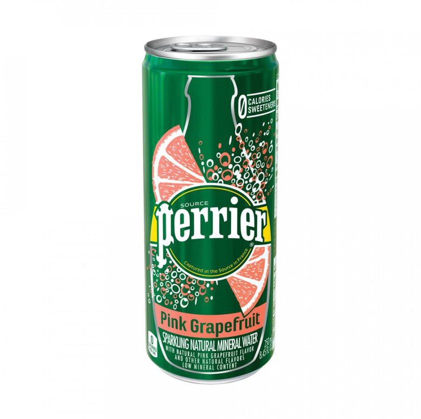 Perrier Natural Sparkling Water Pink Grapefruit Flavour 250ml