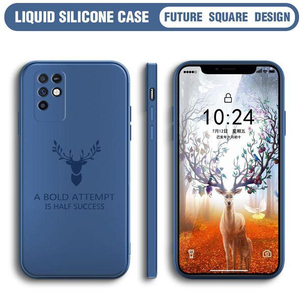 Infinix Note 10 Case Deer Square Silicone Phone Cover