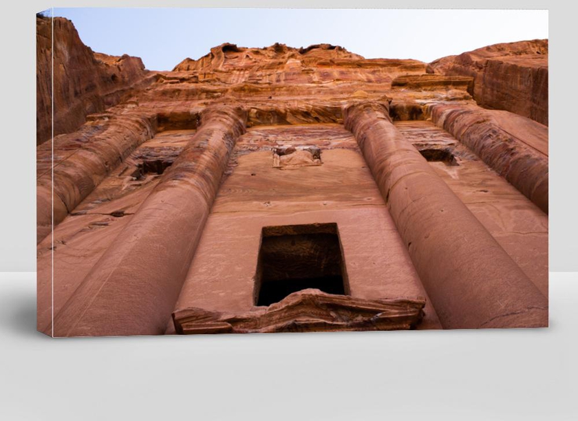 Beauty of Rocks and Ancient Architecture in Petra, Jordan