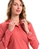 Esla Long Sleeves Solid Patterned Shirt - Coral Pink