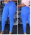 Blue Unique Ladies High Waist Skinny Fitted Jeans