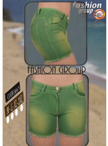 Fashion Group Hot Short Jeans - Light Grean