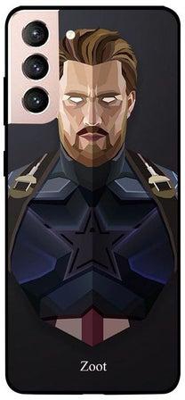 Skin Case Cover -for Samsung Galaxy S21 Captain America Minimalist Art Captain America Minimalist Art