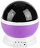 Generic Star And Moon Rotating Projector Night Lamp Purple/Black/White 13X13X14.5Centimeter