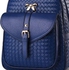 حقيبة ظهر فاشن للنساء - جلد اصطناعي، ازرق