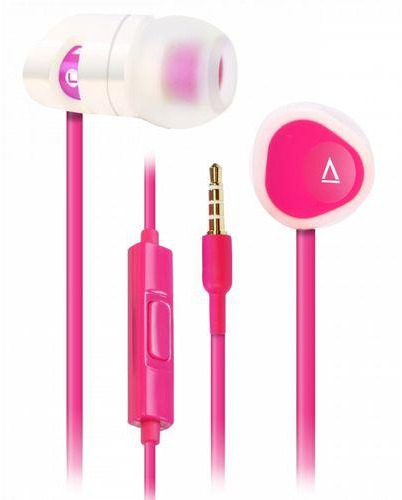 Creative MA200 - Noise-isolating In-ear Headphones with 1-button In-Line Mic - Pink/White