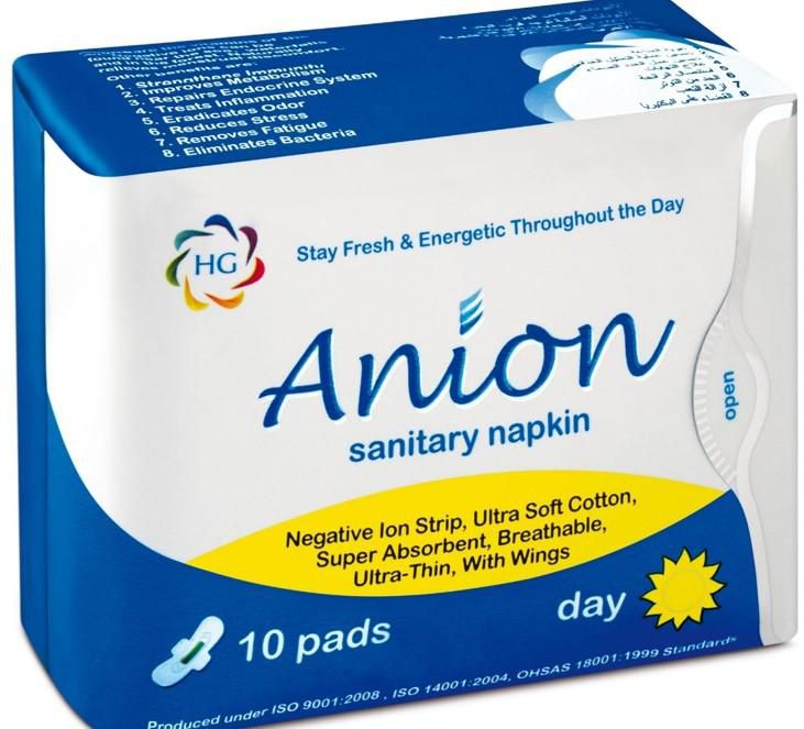 HG Anion Sanitary Napkin Day Use 10 pads