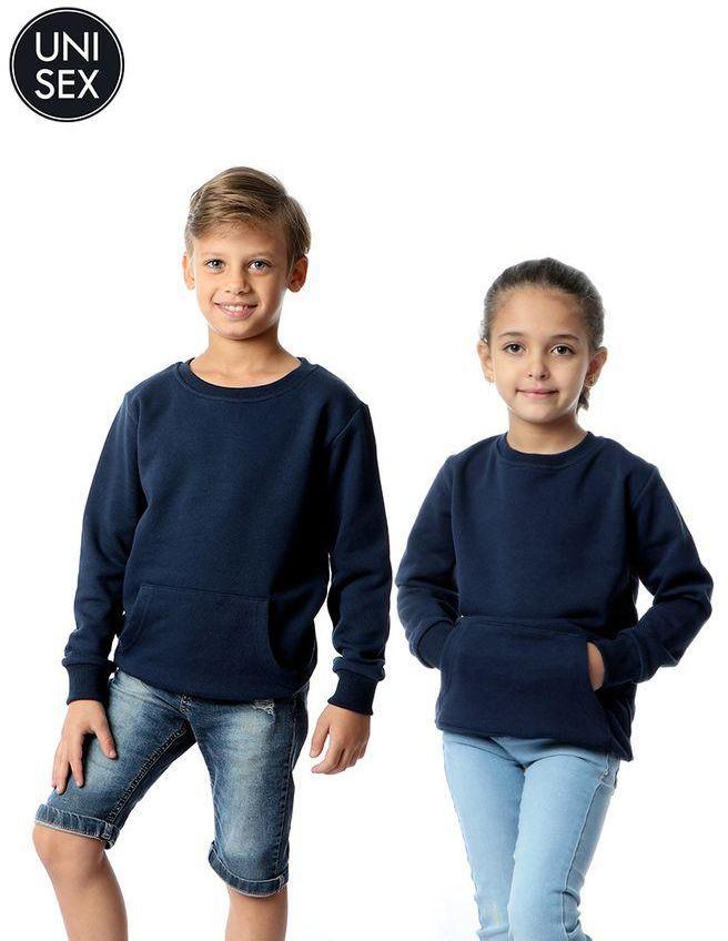 Kady Kids Kangaroo Pocket Sweatshirt - Navy Blue