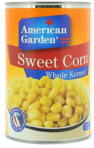 American Garden Sweet Corn Whole Kernel 418G