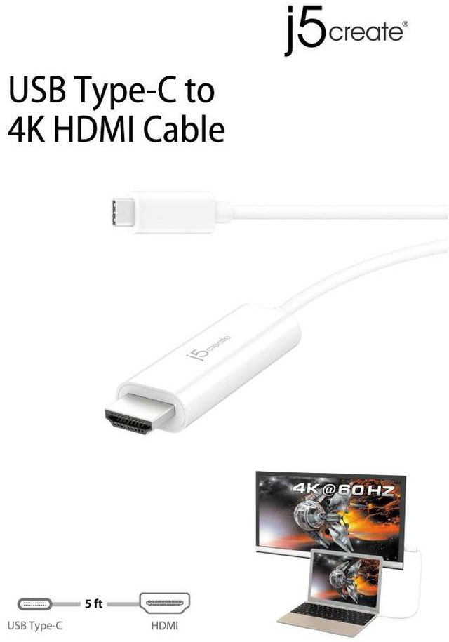 Switch2com J5 Create Type-C to 4K HDMI Cable 1.5M (JCC153)
