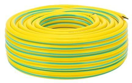 Geepas 1/2 PVC Hose- GWH61154| 50 M, 3-Layer Construction with High Flexibility| Ideal for, Gardening, Watering, Cleaning and other Outdoor and Indoor Uses| Yellow and green 1 Year Warranty