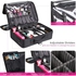 Jj-Boutique Travel Makeup Train Cosmetic Case Organizer With Adjustable Dividers For Cosmetics Makeup Brushes Toiletry Jewelry Digital Accessories (3 Layers Black)