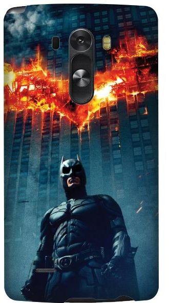 Stylizedd LG G3 Premium Dual Layer Snap case cover Matte Finish - Burning Batman