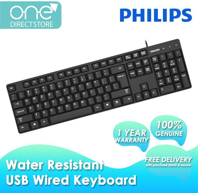 Philips USB2.0 Wired Keyboard SPK6254 (Black)