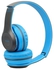 P47 Wireless Bluetooth Headphones - Tf Memory Card Support-Blue