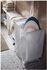 TORKIS Laundry basket - white/grey 90 l