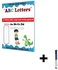 Yassin ABC Letters Learning Booklet For Kids + Whiteboard Pen