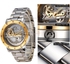 IK 98393 Men’s Automatic Mechanical Watch Max Full Steel Strap Hollow Skeleton 50M Waterproof Design Luxury Gift Clock