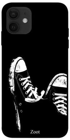 Sneakers Printed Case Cover -for Apple iPhone 12 mini Black/White Black/White