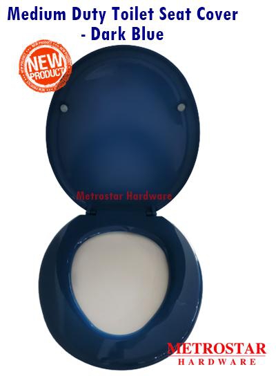 Metrostarhardware Medium Duty Toilet Seat Cover (Dark Blue)
