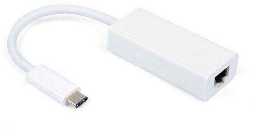 For Apple Macbook and Laptop PC - USB-C Type C USB 3.1 Male to 1000M Gigabit Ethernet Network LAN Adapter - White